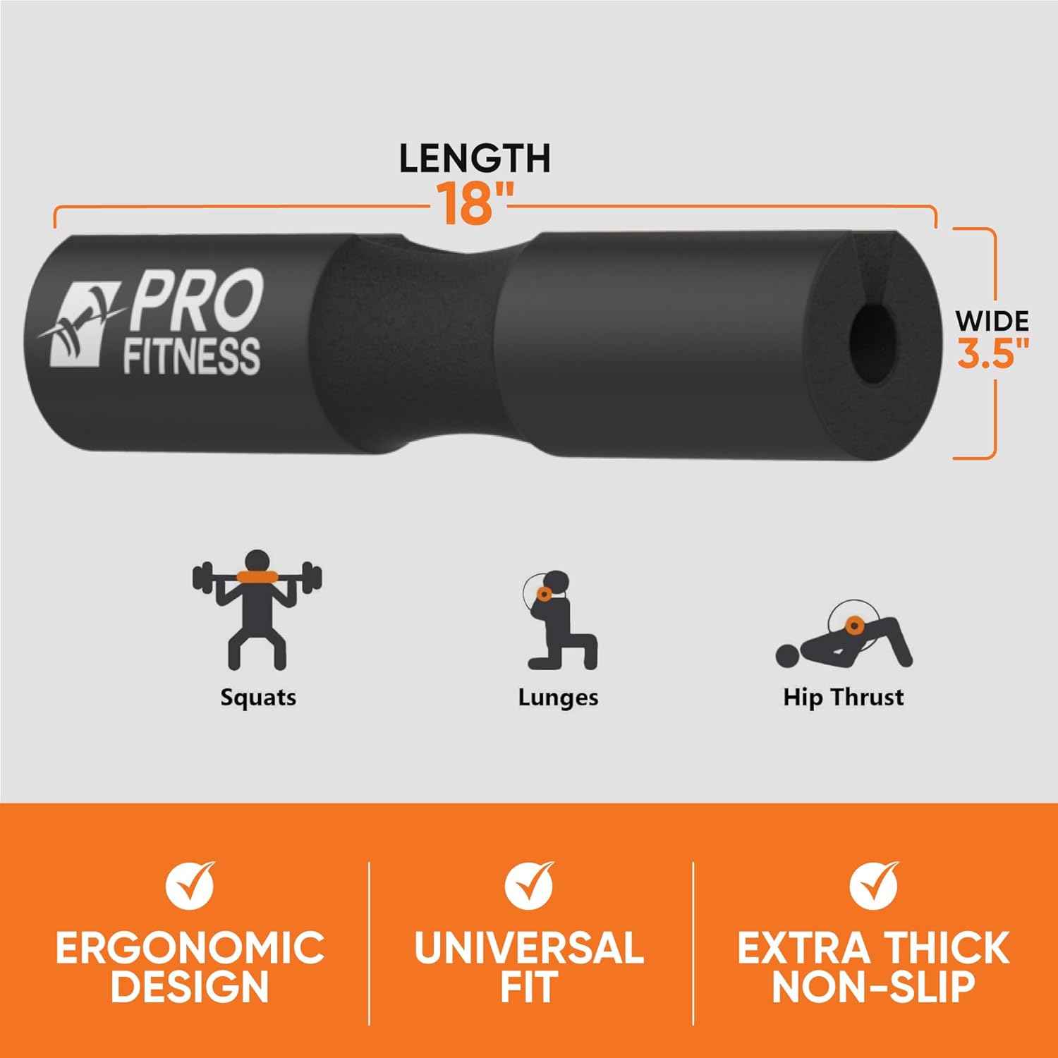 Black leather weightlifting belt with 'PROfitness' logo in front.